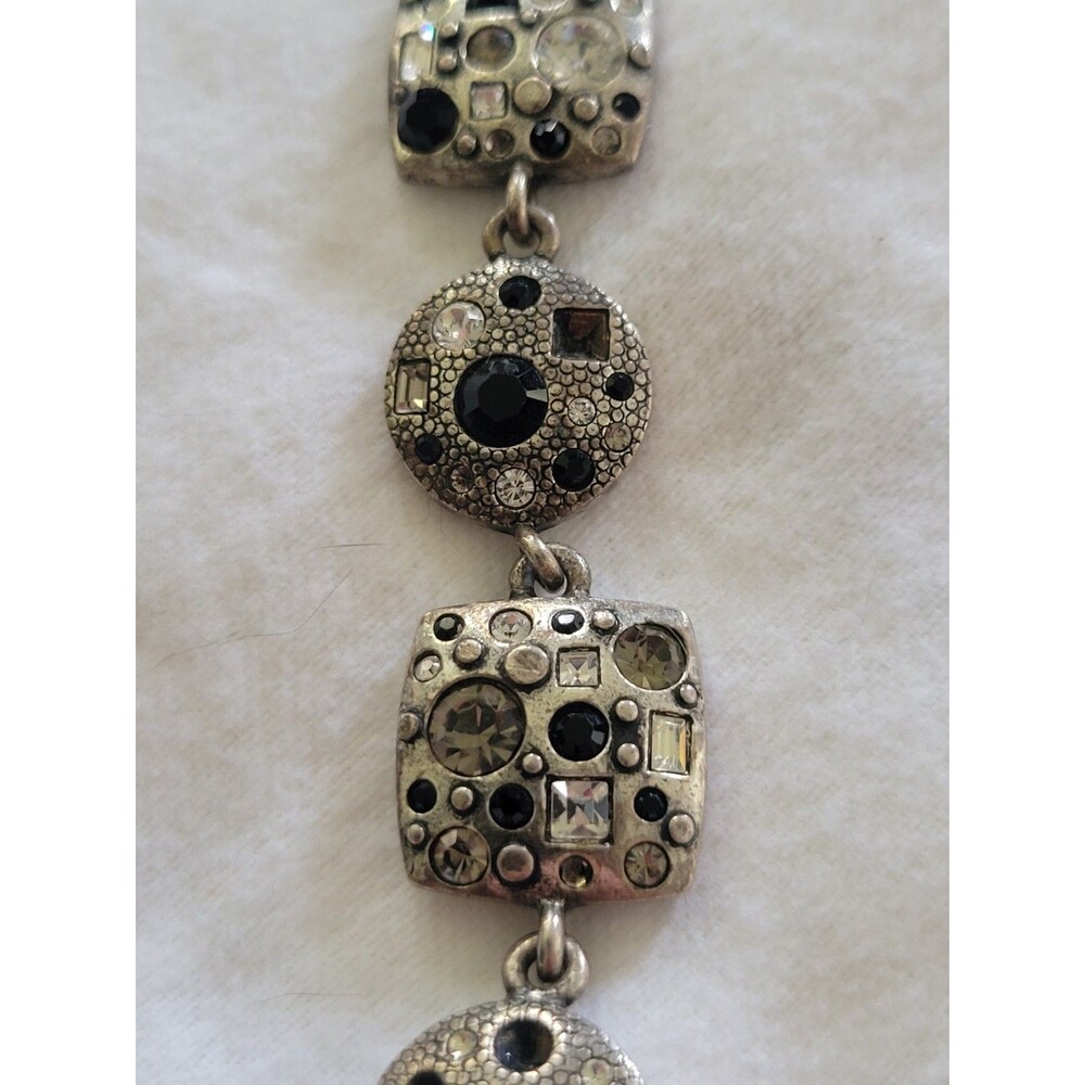 Patricia Locke Swarovski Mythic Collection Gold Tone Multi-Crystal Bracelet - Picture 4 of 13